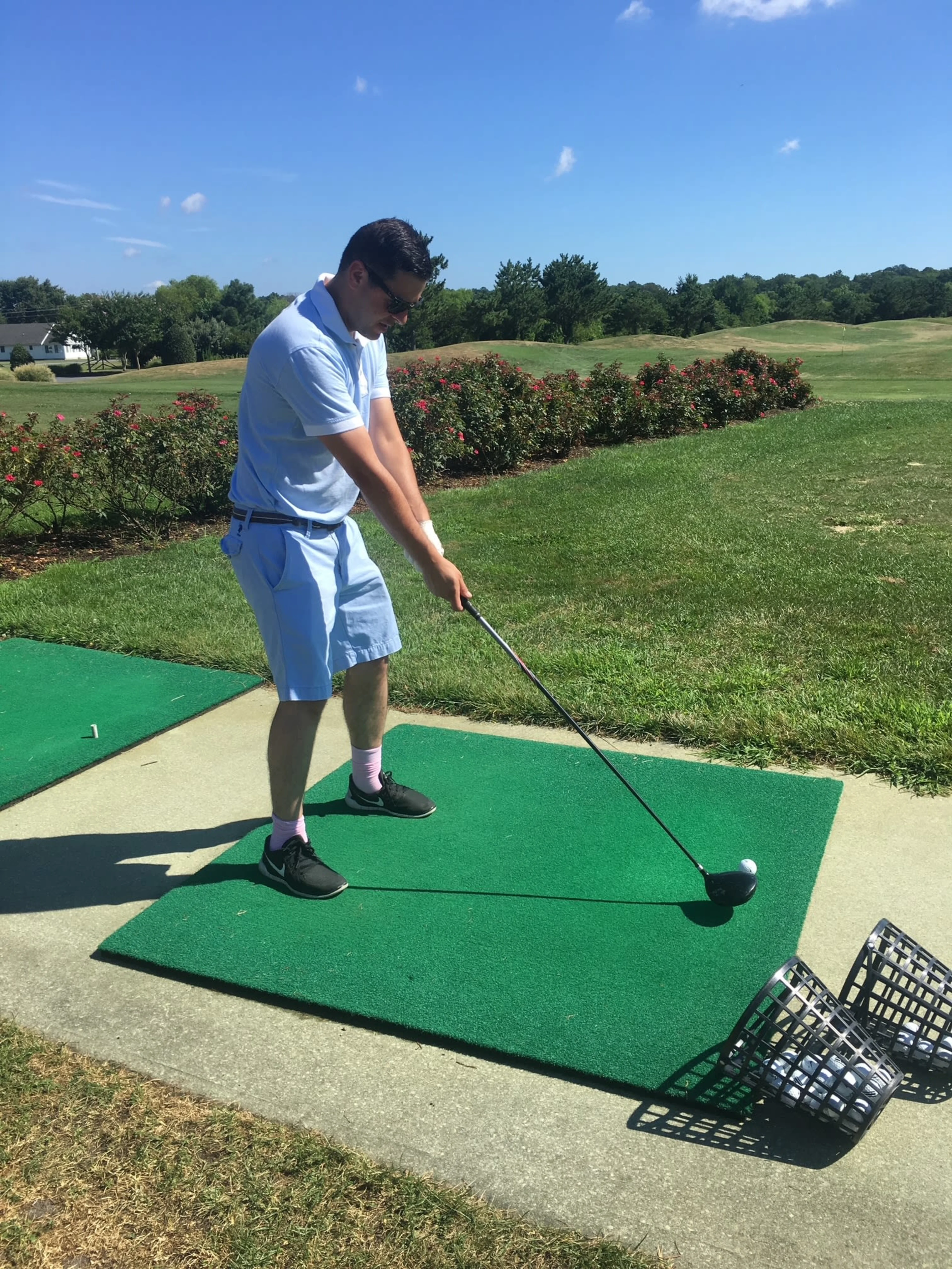 Maurizio on the golf course